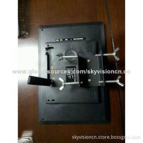 7-inch Leather digital photo frame with front button, supports 1080px and easy to fix on all display